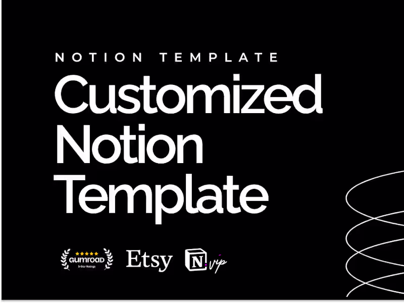 Cover image for I will Create a Perfec Custom Notion Template For You