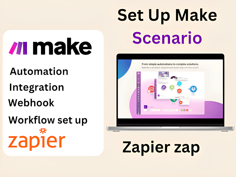 Cover image for Set up make com automation zapier automation make com workflow