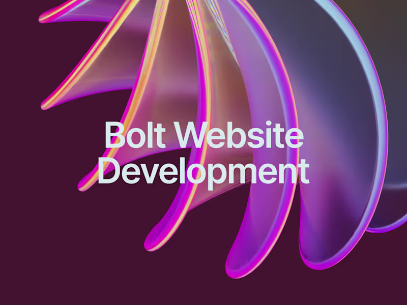 Cover image for Bolt Website Development
