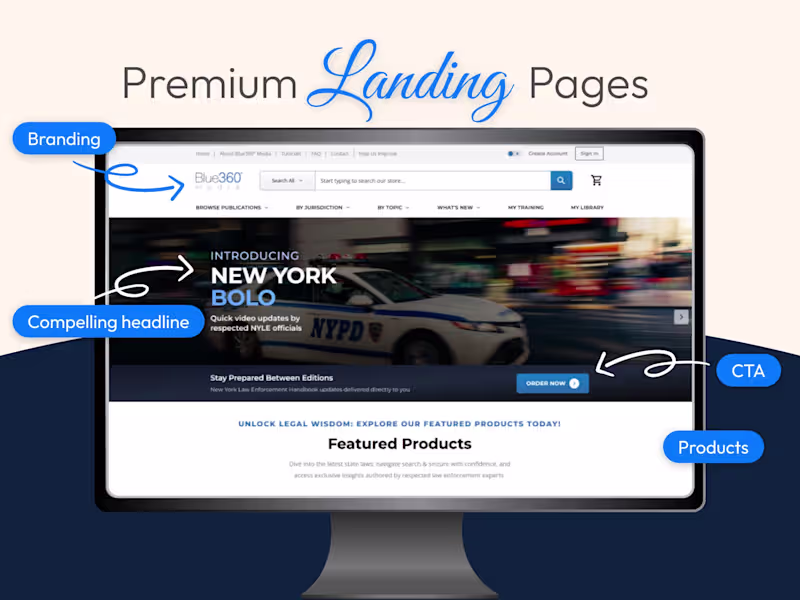Cover image for Premium Quality Landing page, Website Design and Development