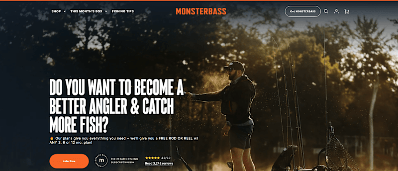 Cover image for MONSTERBASS - The Best Fishing Subscription Box | Lead Developer