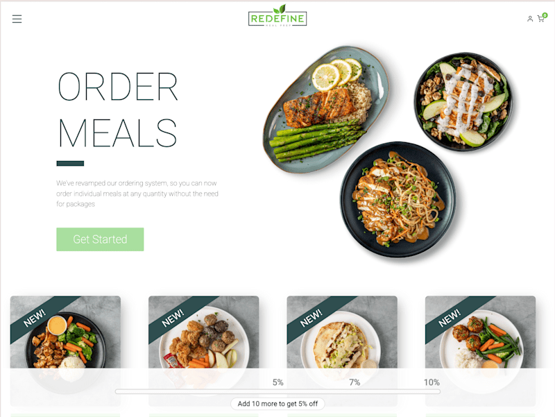 Cover image for Redefine Meals Website and Online Ordering System