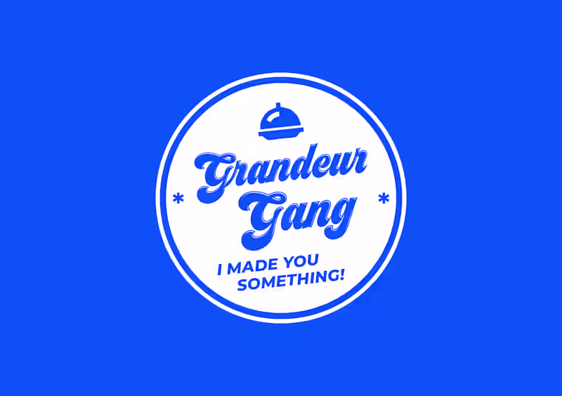 Cover image for Grandeur Gang Food Show Brand Identity
