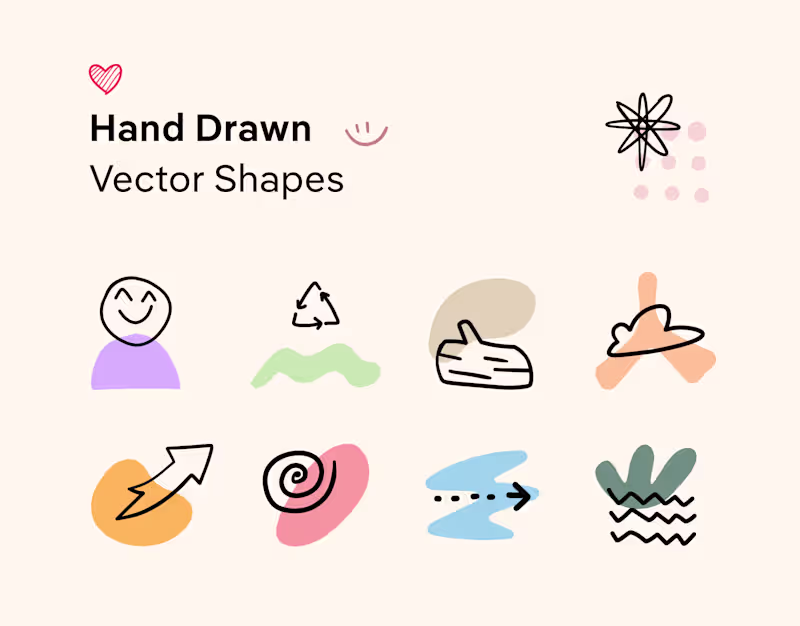 Cover image for Hand-drawn Vector Shapes