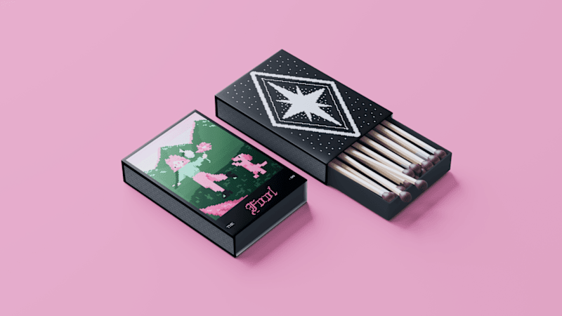 Cover image for Pixel Tarot Matchboxes