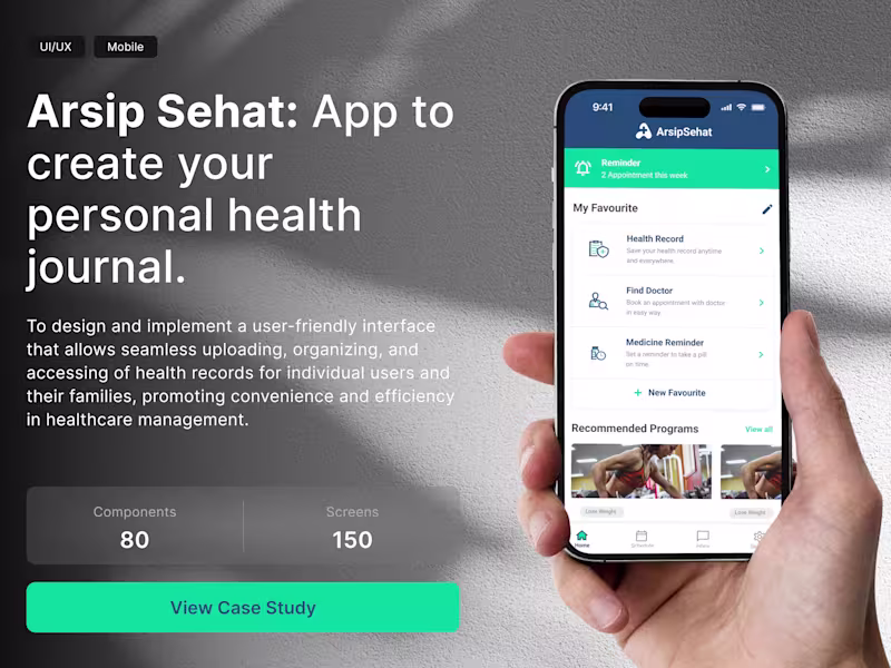 Cover image for 💊 Arsip Sehat: Paperless Patients, Simplifying Medical Records 