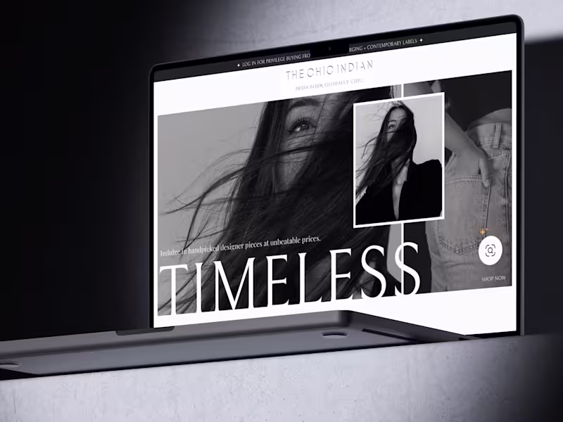 Cover image for The Chic Indian | Website Redesign