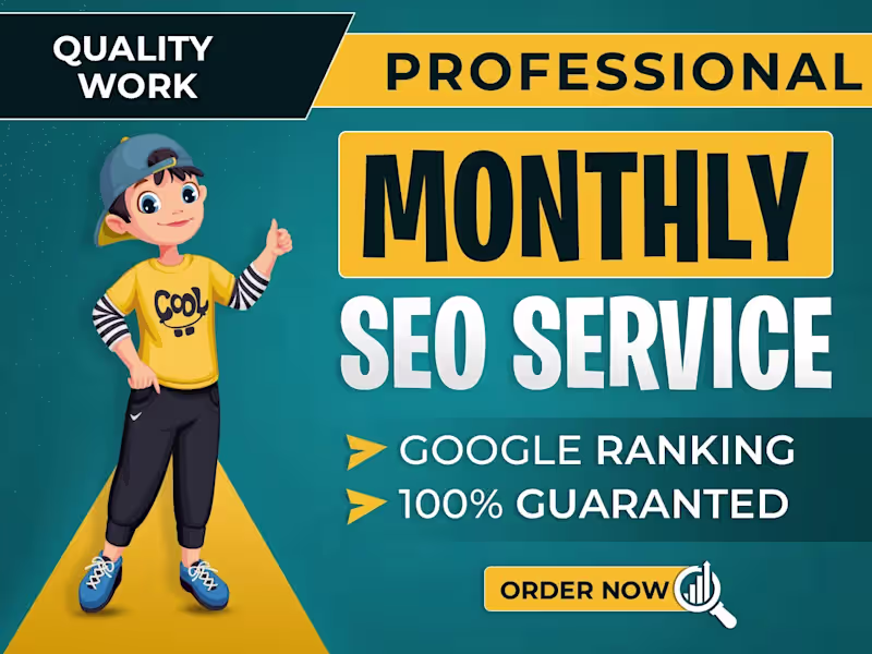 Cover image for I will do google top ranking complete monthly off/on page  SEO