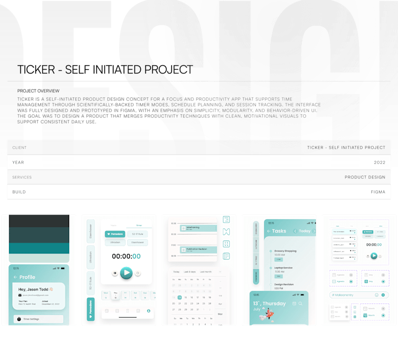 Cover image for Ticker - Self Initiated Project