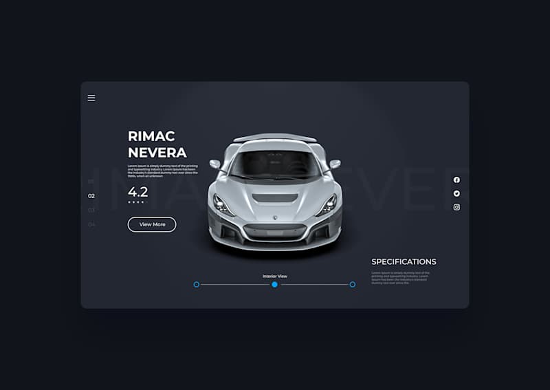 Cover image for Ux-Ui Web Concept Design - Rimac Nevera