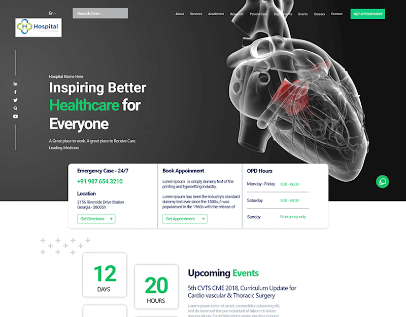Cover image for Designed a Responsive Medical Website