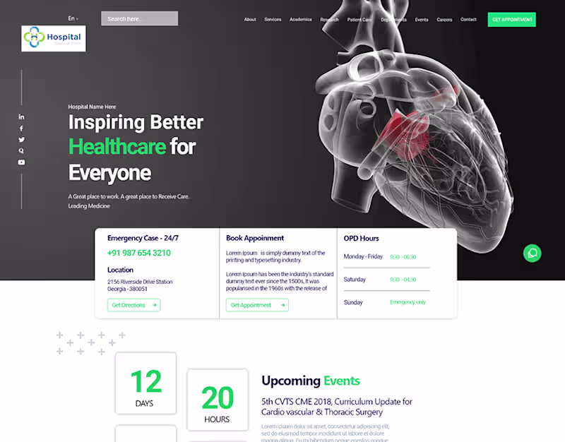 Cover image for Designed a Responsive Medical Website