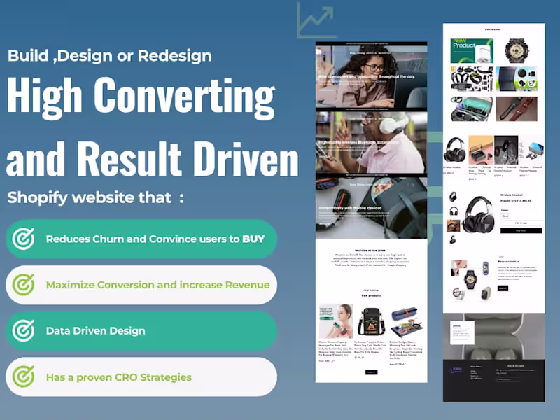 Cover image for Build sleek, High Converting Shopify Website That Drive Revenue