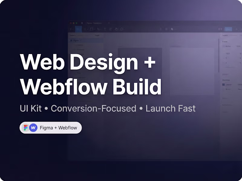 Cover image for Web Design + Webflow Build (Conversion-Focused, Fast Launch)
