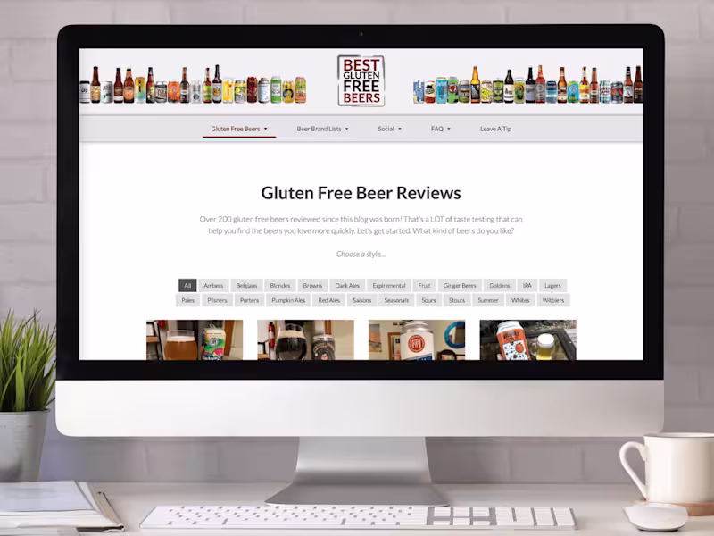 Cover image for BestGlutenFreeBeers.com