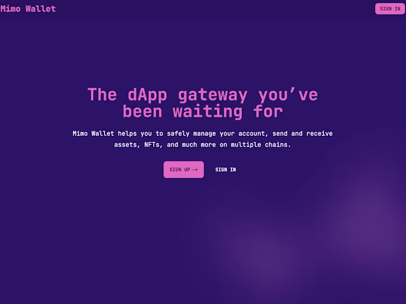 Cover image for Mimo Wallet