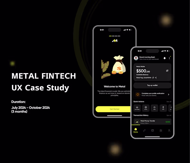 Cover image for Metal UX Case Study