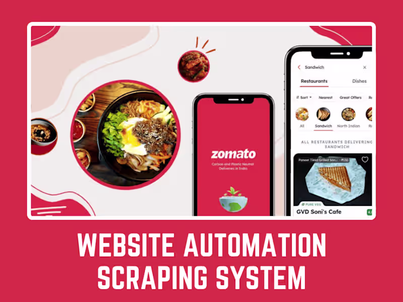 Cover image for Zomato Automation System Development