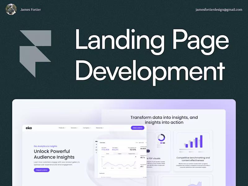 Cover image for Framer Landing Page (Development)
