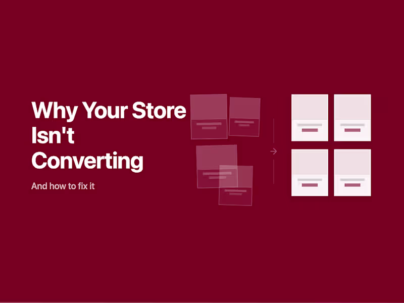 Cover image for Conversion Fixes for E-commerce Websites