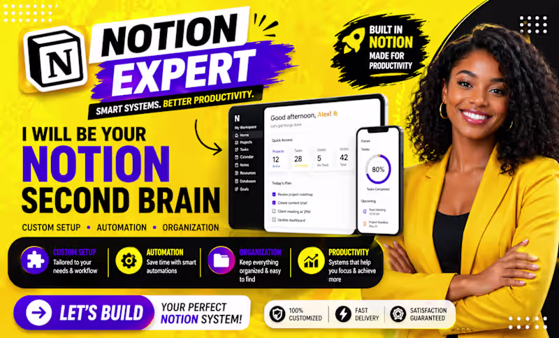 Cover image for notion template notion expert custom notion template in 24 hours