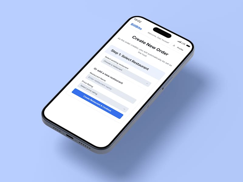 Cover image for BillBite: Streamlining Group Meal Orders
