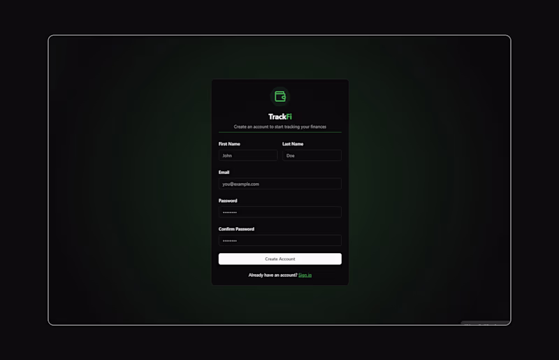 Cover image for TrackFi: (Bolt Development + Design)