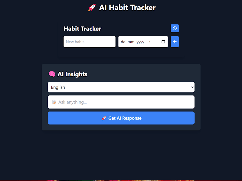 Cover image for Habit Tracker App