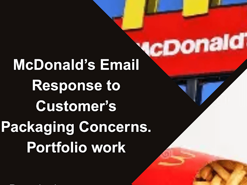 Cover image for Mock McDonald's Email