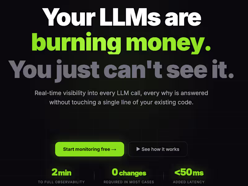 Cover image for whyLLM — Every LLM call, traced and controlled
