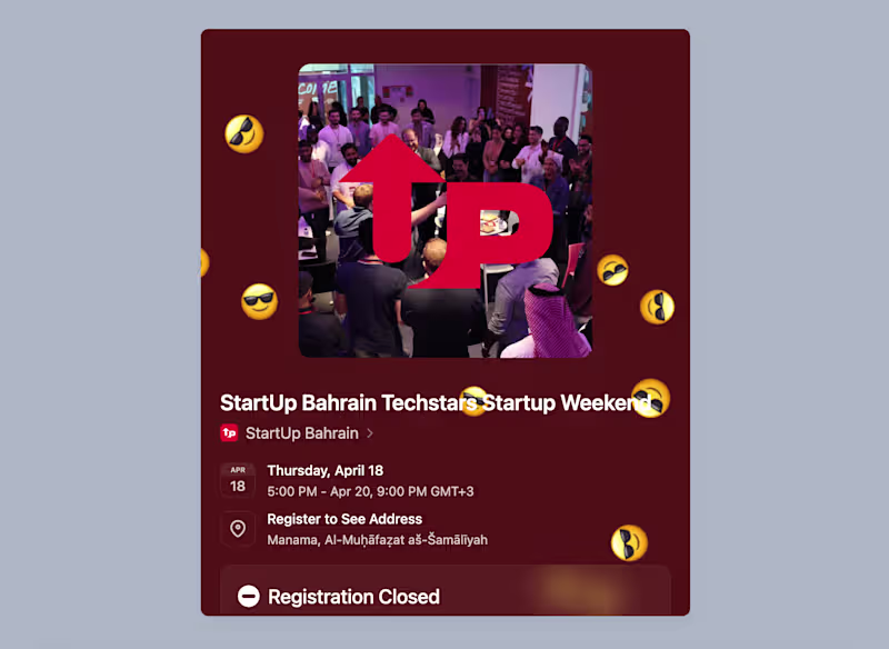 Cover image for StartUp Bahrain — Luma integration