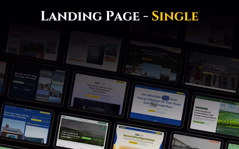 Cover image for Landing Page - Single