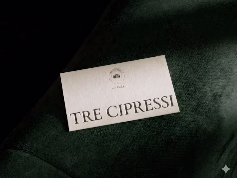 Cover image for Tre Cipressi | Branding & Print Design