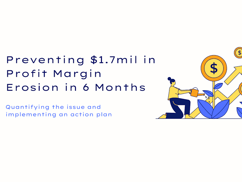 Cover image for Preventing $1.7mil in Profit Margin Erosion in 6 Months