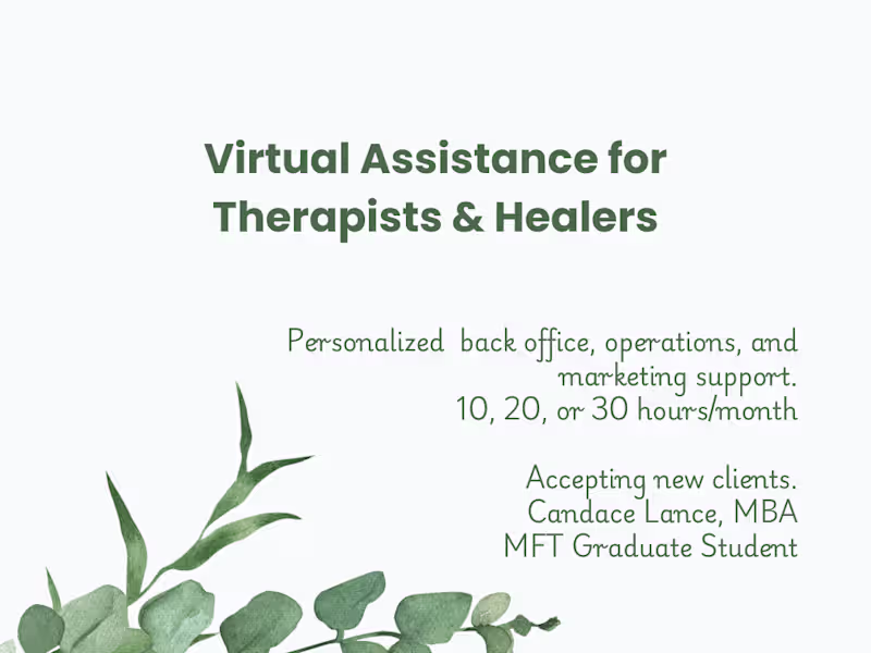 Cover image for Therapist Practice Support – 10 Hours/Month