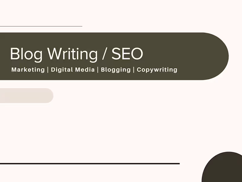 Cover image for Fun Blog post project for a small digital product business! ...