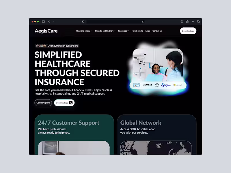 Cover image for Health Insurance Website & App Design