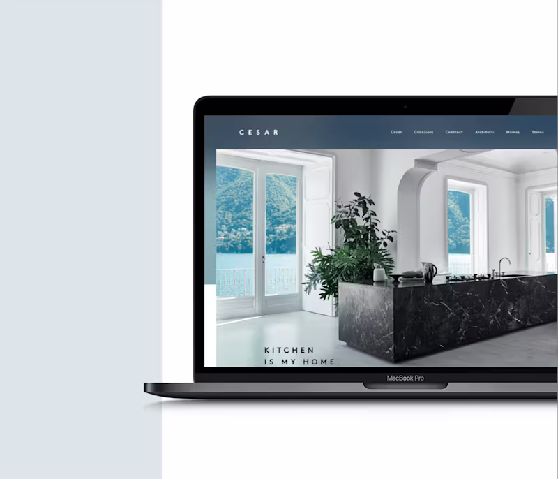 Cover image for Cesar Kitchens UX/UI design