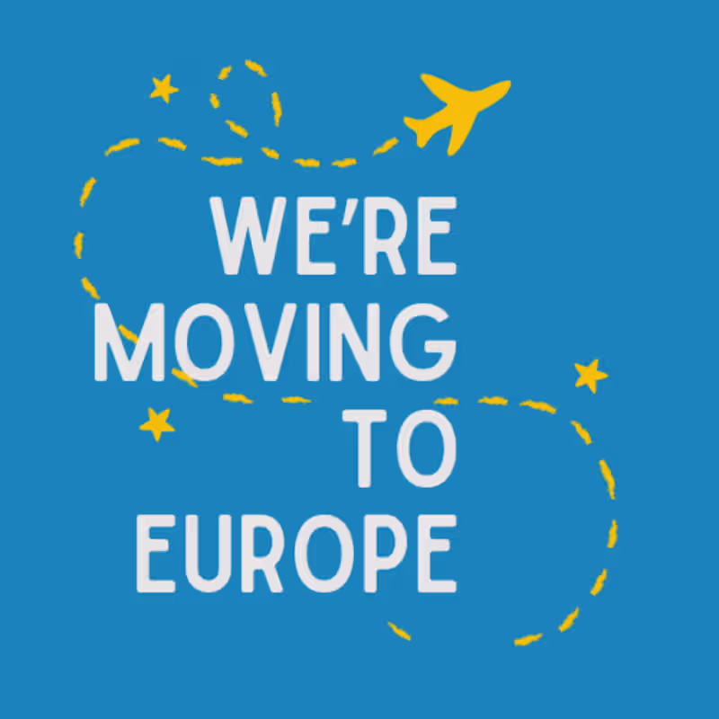 Cover image for We're Moving to Europe Podcast