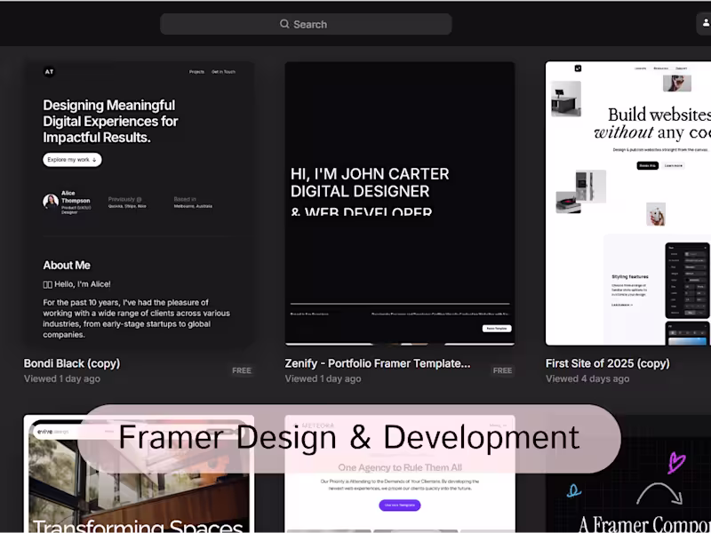 Cover image for Multi-Page website in Framer