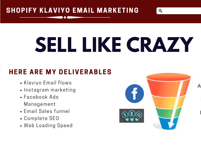 Cover image for I will setup klaviyo email marketing shopify sales funnel ecom