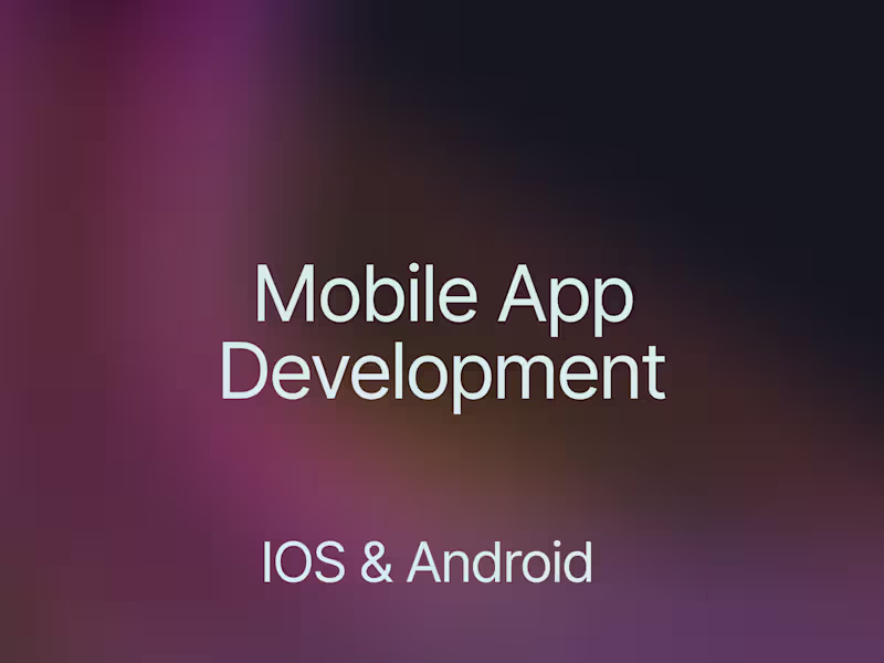 Cover image for Mobile App Development