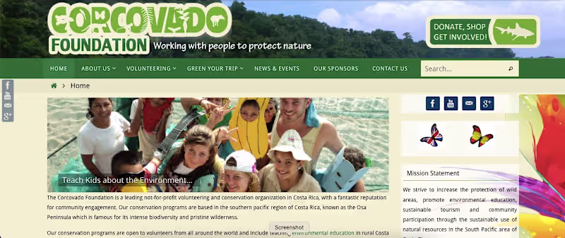 Cover image for Corcovado Foundation Website Development
