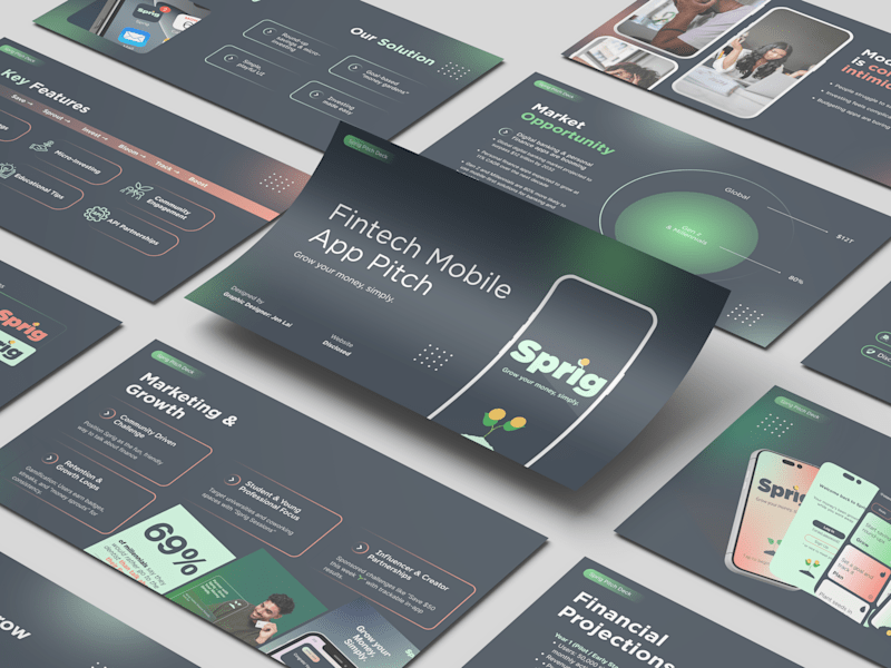 Cover image for Sprig Fintech App | Branding and Design