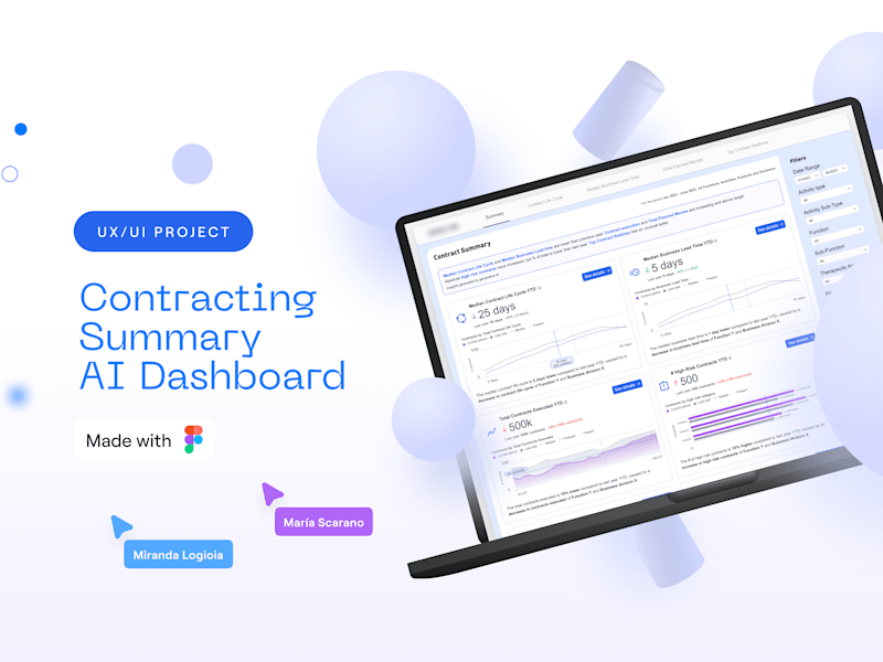 Cover image for UX/UI Project | Contracting Summary AI Dashboard