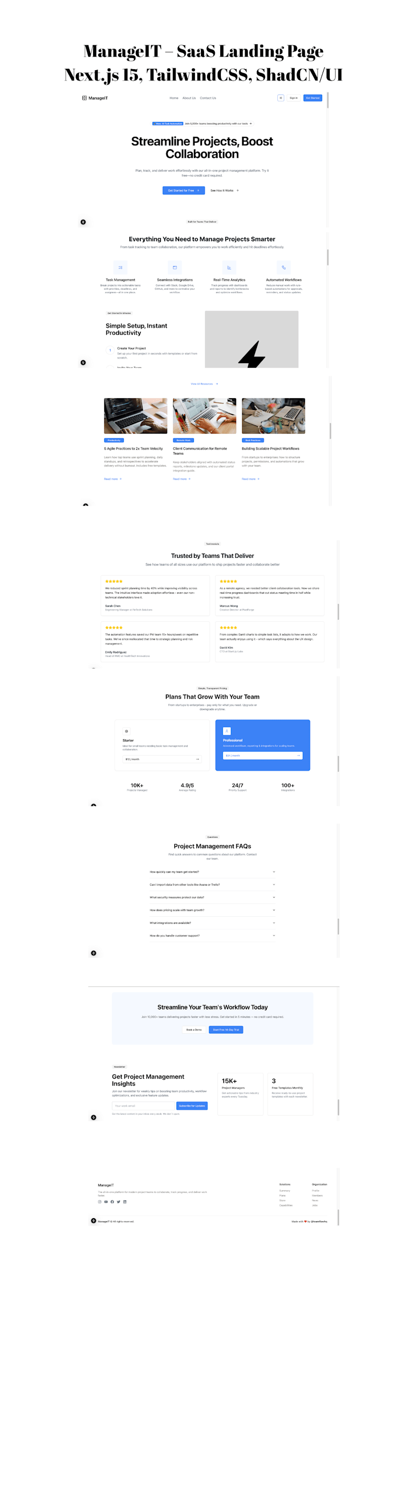 Cover image for Modern SaaS Landing Page Development