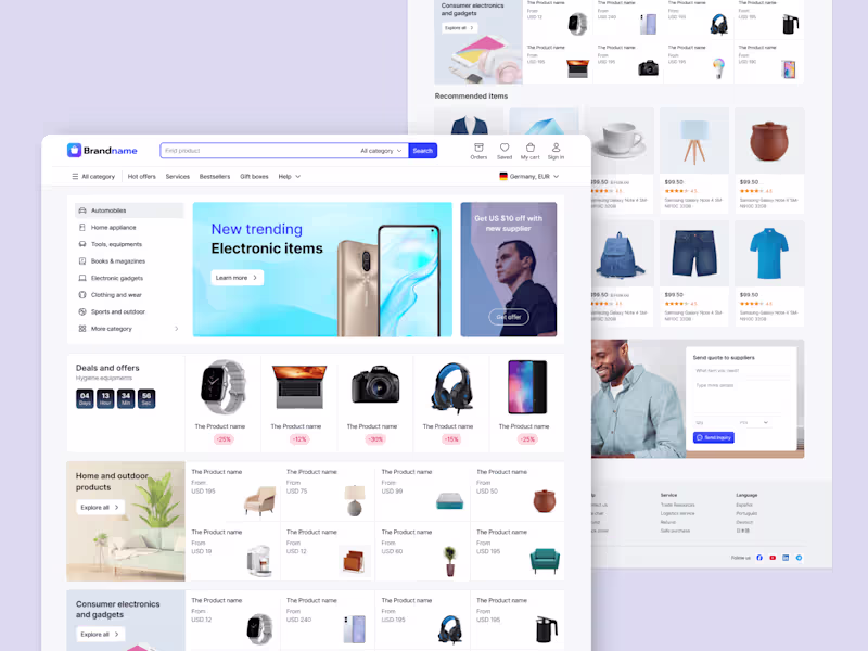 Cover image for E-commerce web design