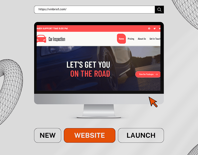 Cover image for Business website for CAR inspection 