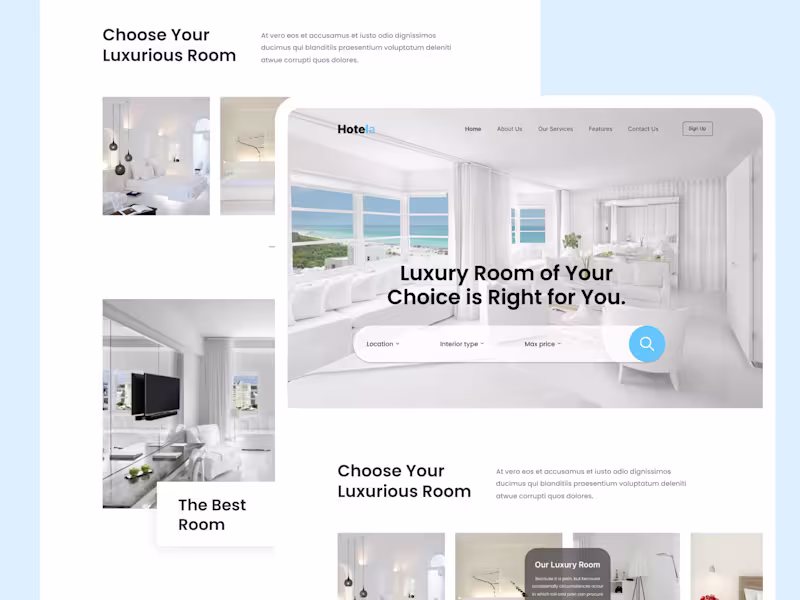 Cover image for Hotel Room Booking Website
