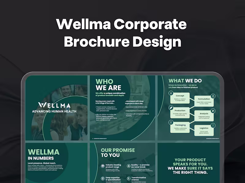 Cover image for Wellma Brochure Design